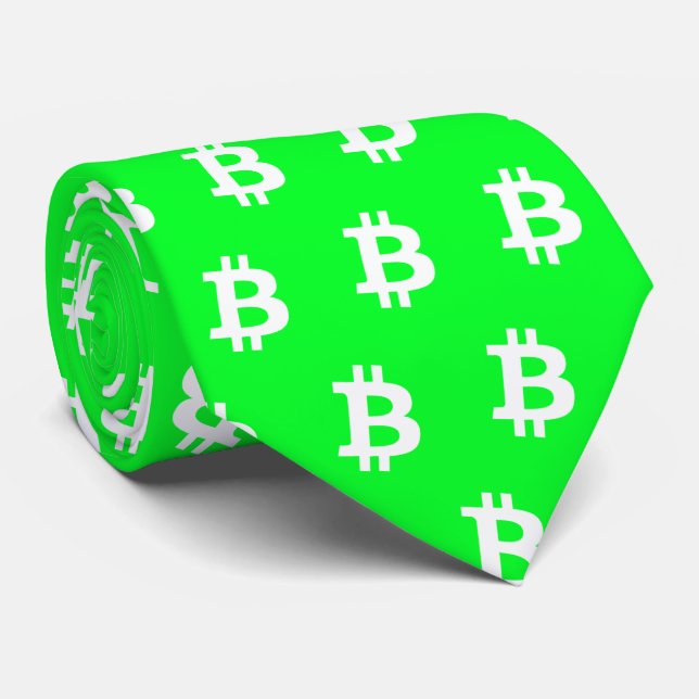 Bitcoin Green #3 Tie (Rolled)