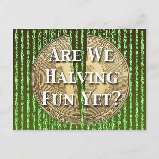Bitcoin Halving Event Postcard (Front)