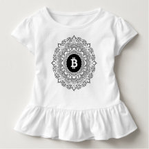 BITCOIN/HENNA-Girl's Ruffle T-Shirt
