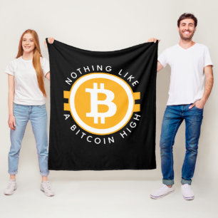 Bitcoin High Fleece Blanket