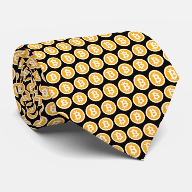 Bitcoin High Pattern Tie (Rolled)