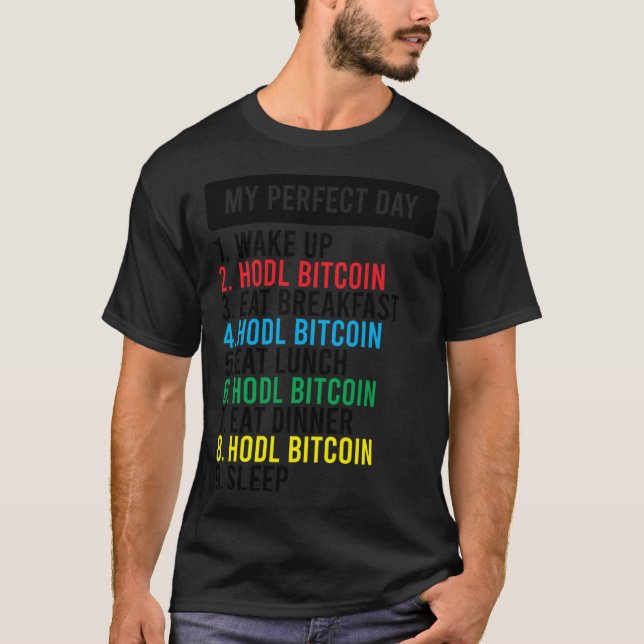 Bitcoin HODL Meme BTC   Idea for a Bitcoiner T-Shirt (Front)
