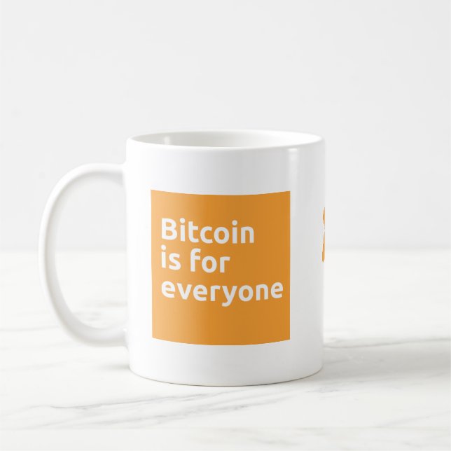 Bitcoin is for Everyone Coffee Mug (Left)