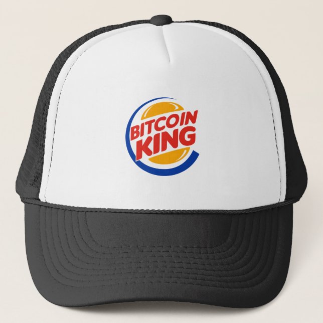 Bitcoin King Parody Image - Trucker Hat (Front)