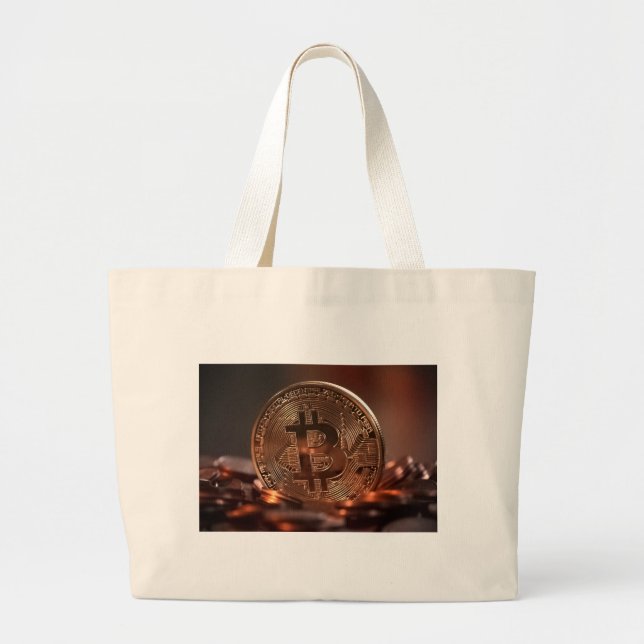 Bitcoin Large Tote Bag (Front)
