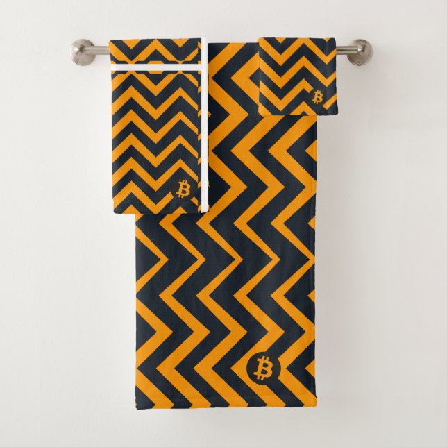 Bitcoin Lightning Bath Towel Set (Insitu)