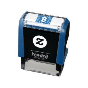 Bitcoin lightning, self-inking stamp