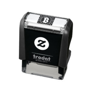Bitcoin lightning, self-inking stamp