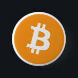 Bitcoin logo 2 inch round button<br><div class="desc">Bitcoin logo</div>