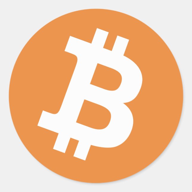Bitcoin logo autocollants (Devant)