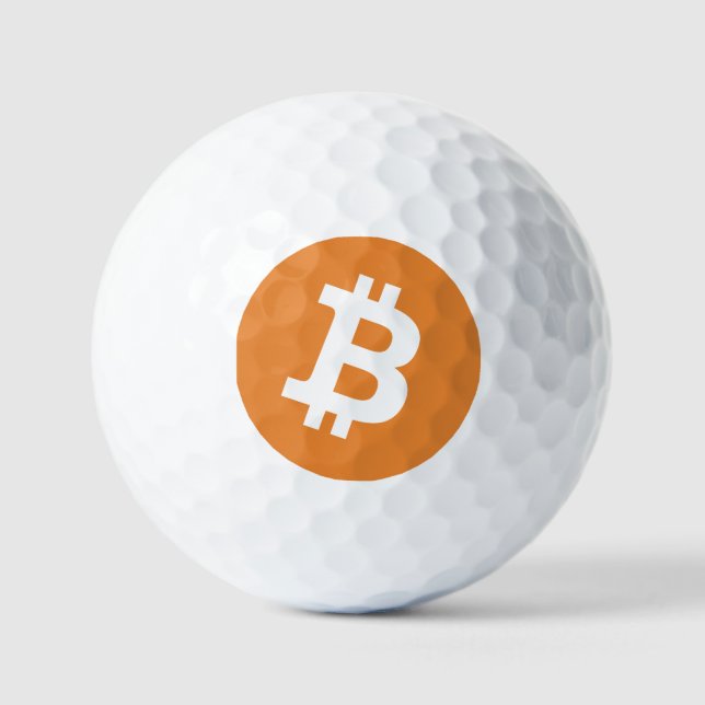 Bitcoin logo balles de golf (Recto)