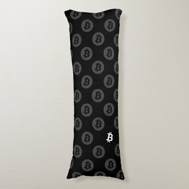 Bitcoin Logo Body Pillow (Front Vertical)