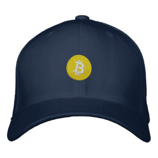 Bitcoin Logo Embroidered FlexFit Hat