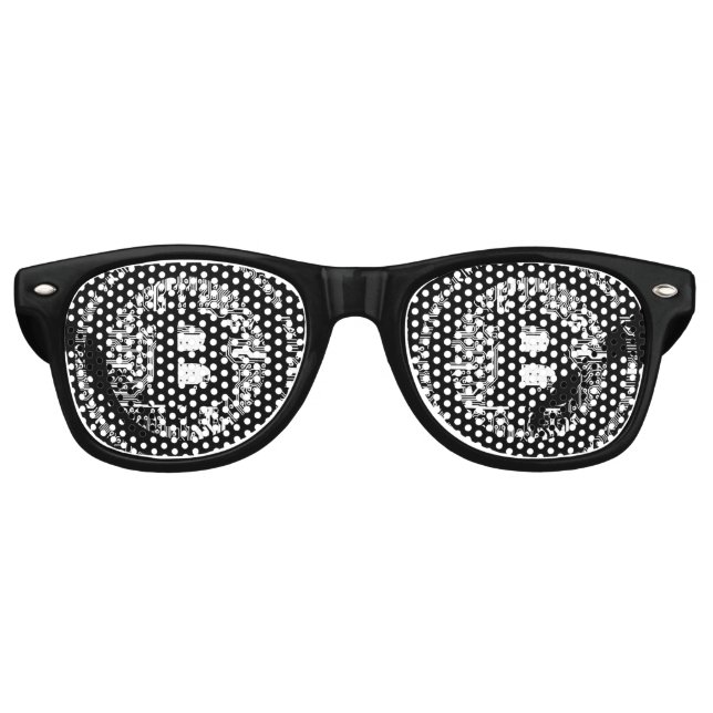 Bitcoin Logo Lunettes de soleil (Devant)