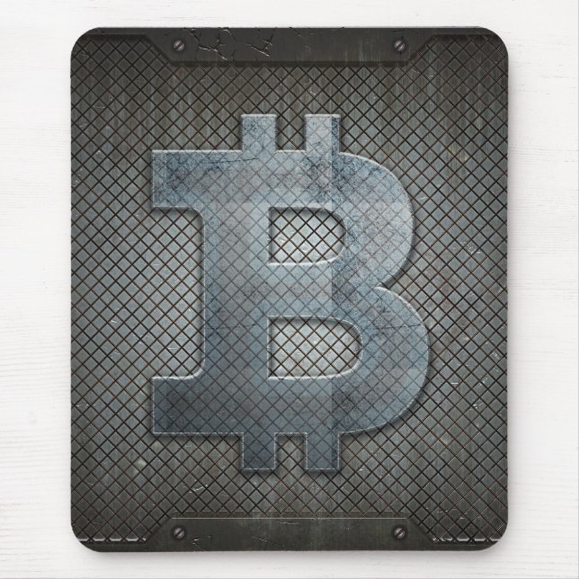 Bitcoin logo mouse pad (Front)