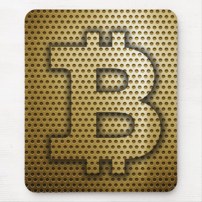 Bitcoin logo mouse pad (Front)
