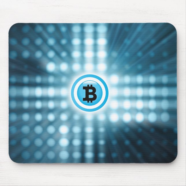 Bitcoin logo mouse pad (Front)