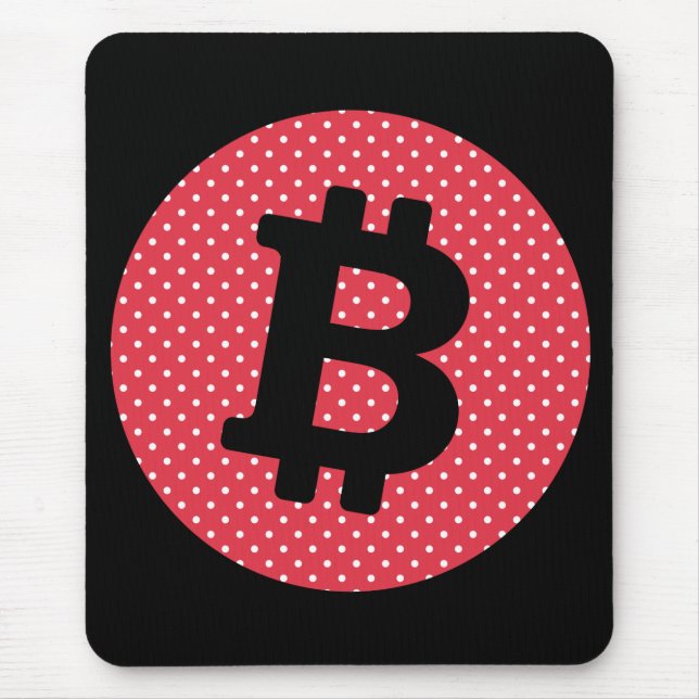 Bitcoin logo mouse pad (Front)