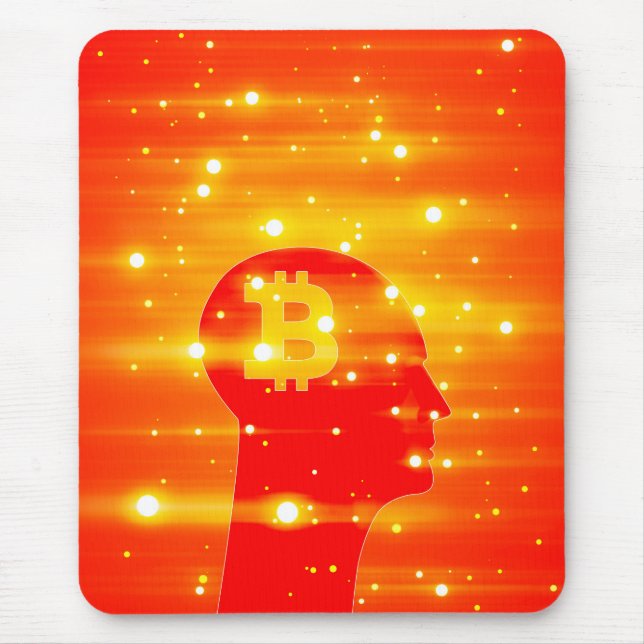 Bitcoin logo mouse pad (Front)