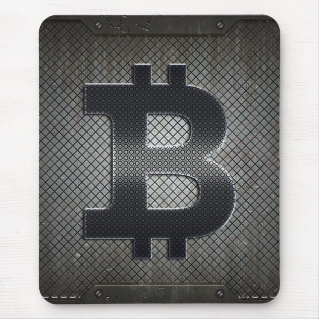 Bitcoin logo mouse pad (Front)