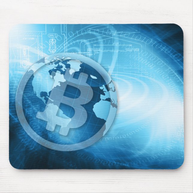 Bitcoin logo mouse pad (Front)
