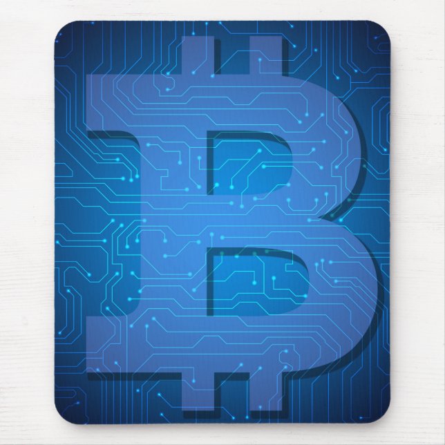 Bitcoin logo mouse pad (Front)
