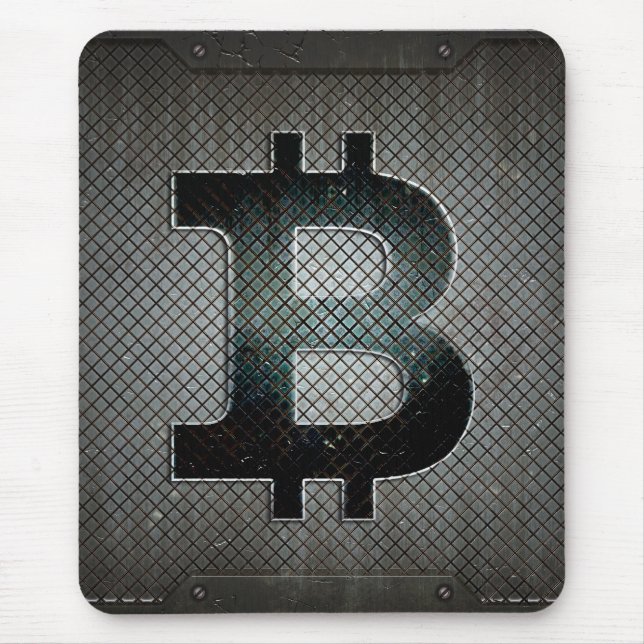 Bitcoin logo mouse pad (Front)