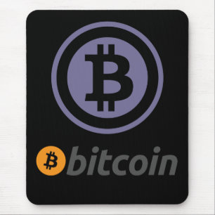 Bitcoin logo mouse pad