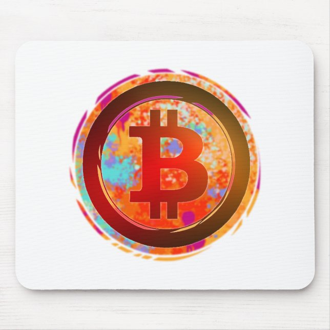 Bitcoin Logo Mouse Pad (Front)