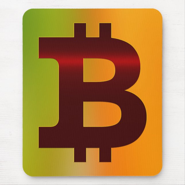Bitcoin logo mouse pad (Front)