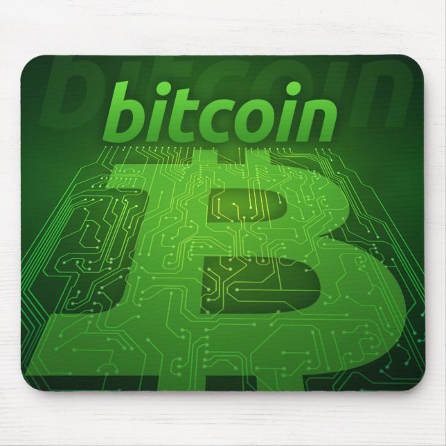 Bitcoin logo mouse pad (Front)