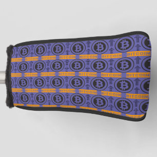 Bitcoin Logo Pattern Golf Head Cover