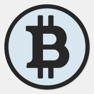 Bitcoin Logo Round Sticker