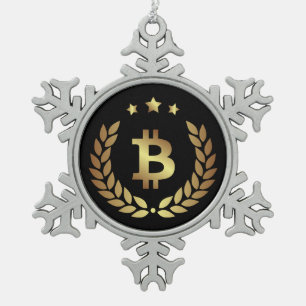 Bitcoin Logo Symbol Crypto Coin Christmas Ornament