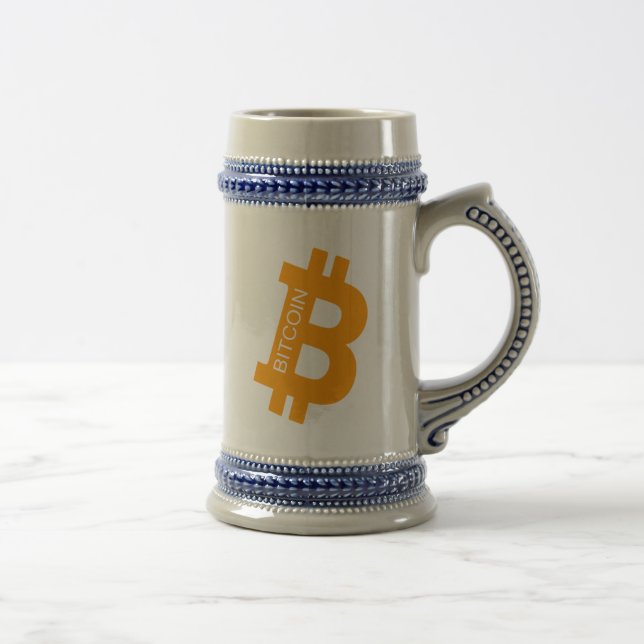 Bitcoin Logo Symbol Cryptocurrency Crypto Stein (Right)