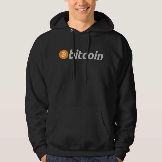 Bitcoin Logo Symbol Hoodie Sweatshirt (2 Sided) (Front)