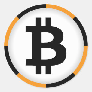 Bitcoin Logo Symbole Cryptomonnaie Sticker Crypto