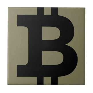 Bitcoin logo tile