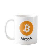 Bitcoin logo with writing