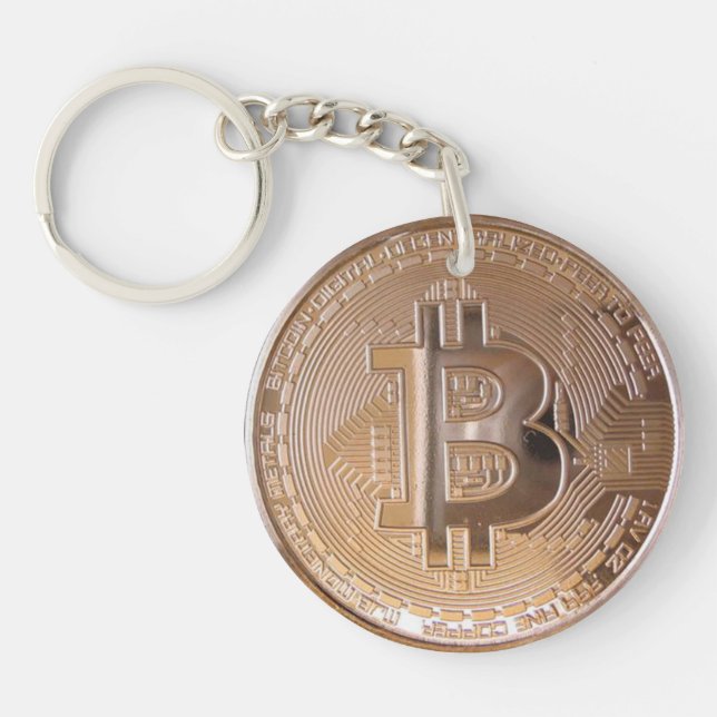 Bitcoin metallic made of copper. M1 (Devant)