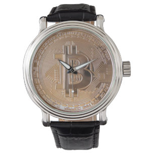 Bitcoin metallic made ​​of copper. M1 Watch