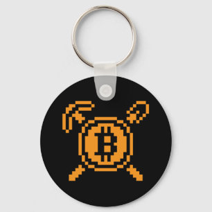 Bitcoin Miner BTC 8-Bit   Basic Keychain