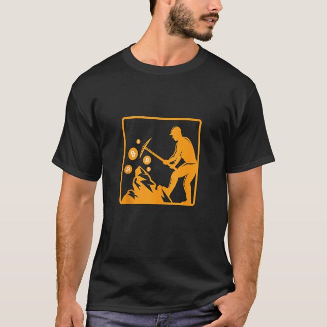 Bitcoin Miner Btc Mining Cryptocurrency Digital Mo T-Shirt (Front)