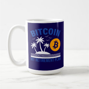 Bitcoin My Retirement, Island Vibes Tropical Coffee Mug