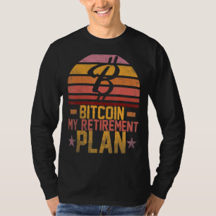 Bitcoin my retirement plan Retro Vintage Crypto T-Shirt