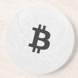 Bitcoin Neuron White Coaster