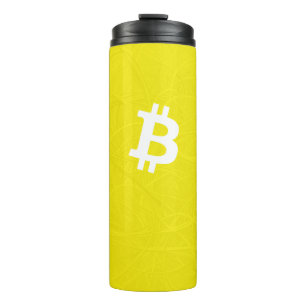 Bitcoin Neuron Yellow Thermal Tumbler