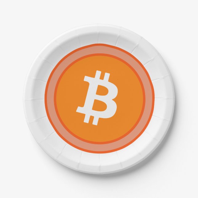 bitcoin  paper plate (Front)