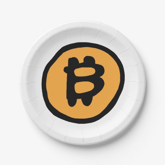 bitcoin  paper plate (Front)