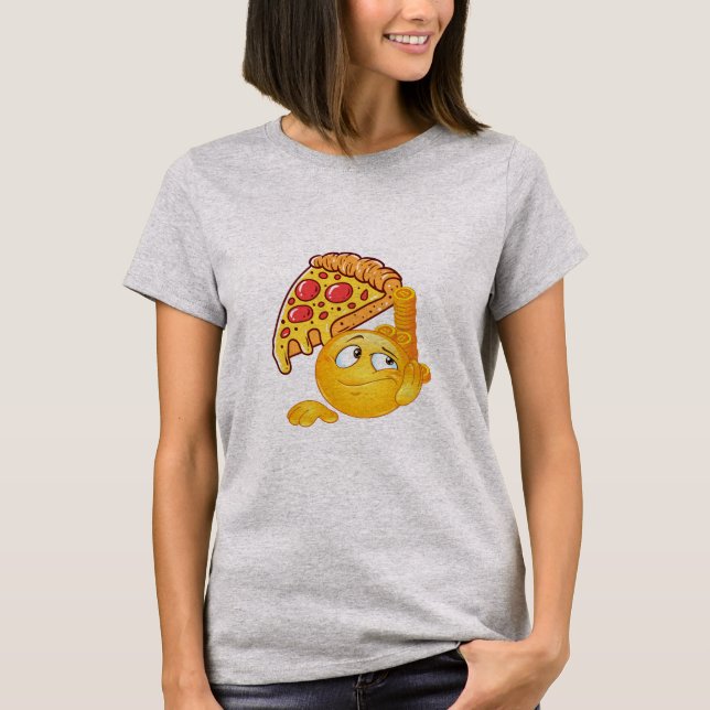 Bitcoin Pizza Lazy Trader T-Shirt (Front)